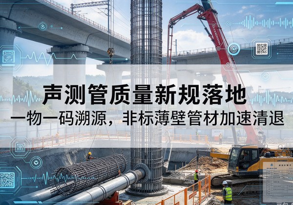 宣汉声测管质量新规落地，一物一码溯源，非标薄壁管材加速清退