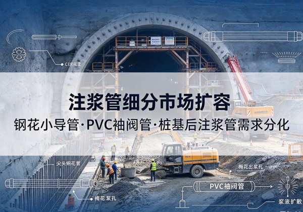 宣汉注浆管细分市场扩容，隧道钢花小导管、PVC 袖阀管、桩基后注浆管需求分化